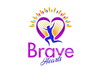 Brave Hearts logo design by uttam
