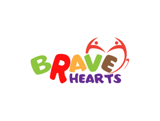 Brave Hearts logo design by giphone