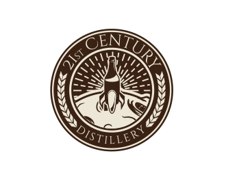 21st Century Distillery logo design by MarkindDesign