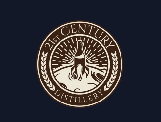 21st Century Distillery logo design by MarkindDesign
