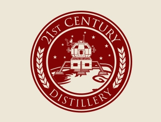 21st Century Distillery logo design by MarkindDesign