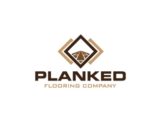 PLANKED FLOORING COMPANY logo design by zakdesign700