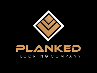 PLANKED FLOORING COMPANY logo design by JessicaLopes