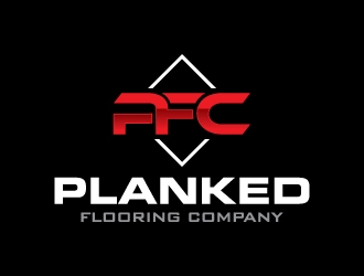 PLANKED FLOORING COMPANY logo design by zakdesign700