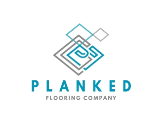 PLANKED FLOORING COMPANY logo design by aRBy
