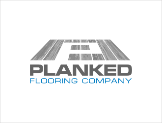 PLANKED FLOORING COMPANY logo design by catalin