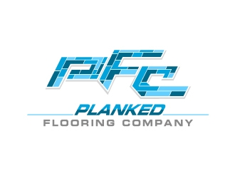 PLANKED FLOORING COMPANY logo design by aRBy