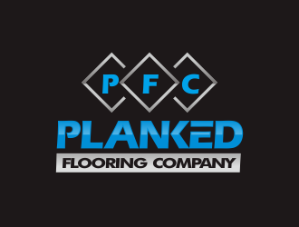 PLANKED FLOORING COMPANY logo design by YONK