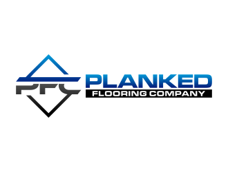 PLANKED FLOORING COMPANY logo design by imagine