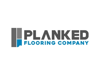 PLANKED FLOORING COMPANY logo design by Mbezz