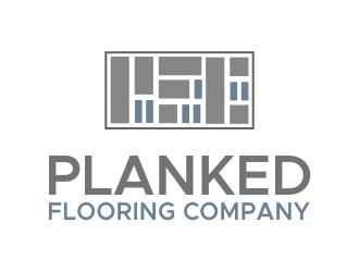 PLANKED FLOORING COMPANY logo design by crearts