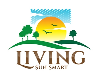 Living Sun Smart logo design by DreamLogoDesign