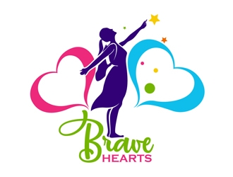 Brave Hearts logo design by DreamLogoDesign