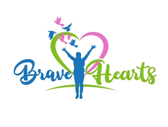 Brave Hearts logo design by DreamLogoDesign
