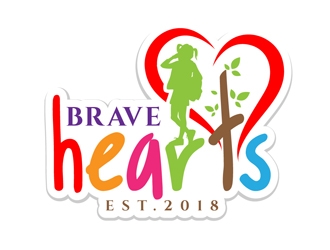 Brave Hearts logo design by DreamLogoDesign