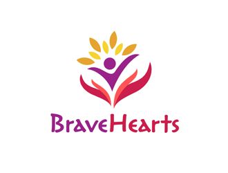Brave Hearts logo design by VhienceFX