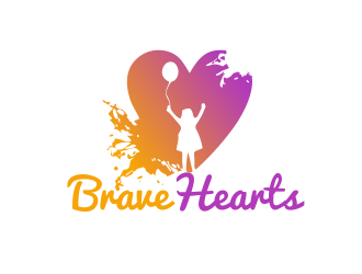 Brave Hearts logo design by serprimero