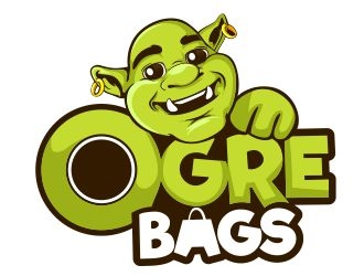 Ogre Bags logo design by veron