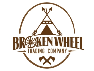 Broken Wheel Trading Company logo design by jaize