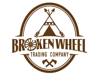 Broken Wheel Trading Company logo design by jaize