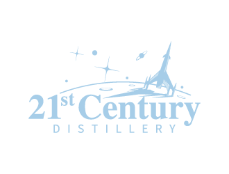 21st Century Distillery logo design by hwkomp