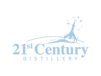21st Century Distillery logo design by hwkomp