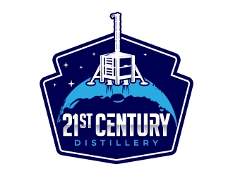 21st Century Distillery logo design by jaize