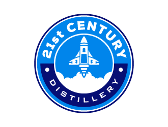 21st Century Distillery logo design by pencilhand