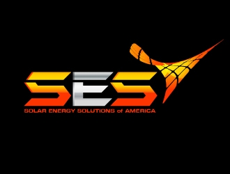 SES SOLAR ENERGY SOLUTIONS of AMERICA logo design by Aadisign