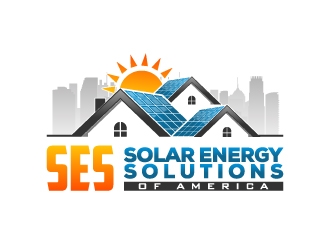 SES SOLAR ENERGY SOLUTIONS of AMERICA logo design by pencilhand