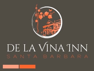 De La Vina Inn logo design by savvyartstudio