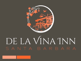 De La Vina Inn logo design by savvyartstudio