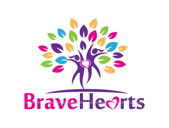 Brave Hearts logo design by jaize