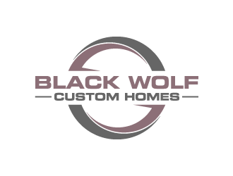 Black Wolf Custom Homes logo design by Art_Chaza