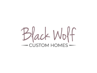 Black Wolf Custom Homes logo design by Art_Chaza