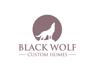 Black Wolf Custom Homes logo design by Art_Chaza