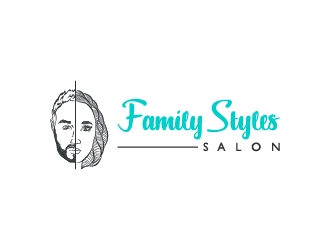 Family Styles Salon logo design by BaneVujkov