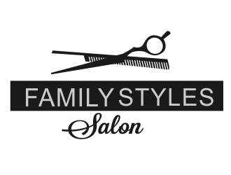 Family Styles Salon logo design by ElonStark