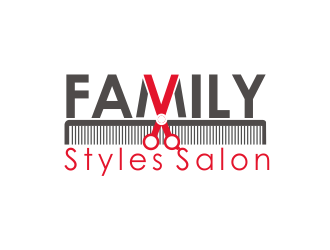 Family Styles Salon logo design by giphone