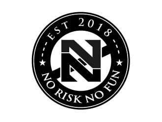NO RISK NO FUN logo design by shravya