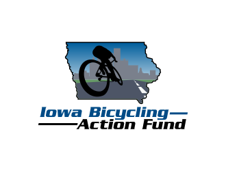 Iowa Bicycling Action Fund logo design by Kruger