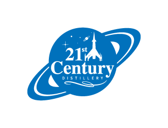 21st Century Distillery logo design by hwkomp