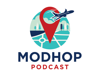 The Modhop Podcast logo design by logolady