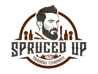 Spruced Up Trading Company logo design by DreamLogoDesign