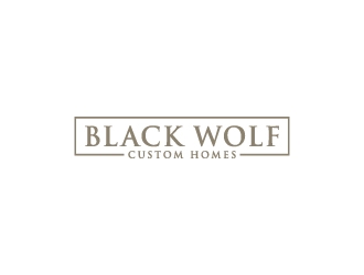 Black Wolf Custom Homes logo design by dhika