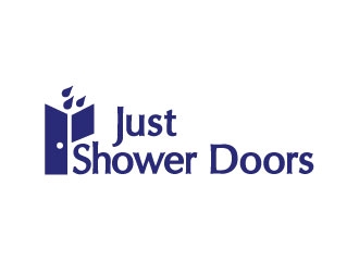 Just Shower Doors logo design by Webphixo