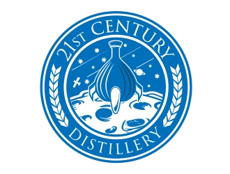 21st Century Distillery logo design by MarkindDesign