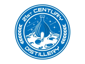 21st Century Distillery logo design by MarkindDesign