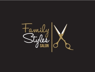 Family Styles Salon logo design by Mad_designs