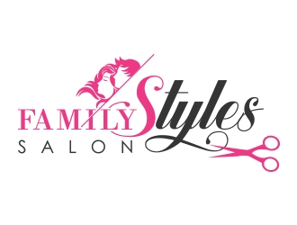 Family Styles Salon logo design by fawadyk